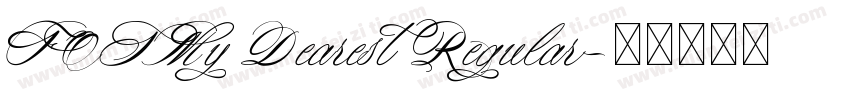 FOTMy Dearest Regular字体转换
